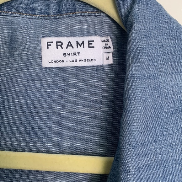 Frame tie Jean blouse - Picture 2 of 3